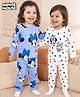 Bonfino Disney Single Jersey Knit Full Sleeves T-Shirts & Pyjamas Co-ord Night Suits With Minnie & Friends Graphics Pack of 2 - Multicolor