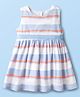 Babyhug Cotton Woven Sleeveless Striped Frock - Multicolor