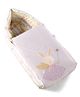 Babyhug Premium 100% Cotton Portable Sleeping Bag Unicorn Theme - Lilac| Breathable & Skin Friendly| Use as Mattress or Carry Nest| Durable Zipper| Travel Friendly| New Born Essential & Gifting Option