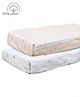 Babyhug Premium 100% Cotton Crib Sheet Set of 2 Unicorn Theme - Blue & Multicolour| Gentle on Babies Skin| Cozy Sleeping Environment| Travel-Friendly| Machine Washable| Boys & Girls| Easy Maintenance