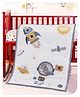 Babyhug Premium 100% Cotton Quilt For Babies Space Theme - Blue| Soft and Comfortable| Breathable Fabric| New Born Gifting Option| Light Weight and Foldable| Travel Friendly| Machine Washable