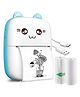 Wembley Toys Kitty Mini Bluetoth Printer with 4 Normal Paper Rolls & 2 Adhesive Rolls - Blue