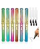 New Pinch 12 pcs. Rainbow Inkless Eternal Pencils, Everlasting Infinity Magic Pencil with Eraser, Eternal Pencil For School Office for Writing, Sketch, Drawing - Multi color