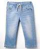 RUFF Denim Full Length Washed Jeans - Light Blue