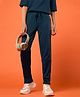 Technosport Knit Solid Track Pant - Navy Blue