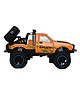 Tak Tak Toys 1:24 Die-Cast Pull Back Action Car Off-Road Monster Car Toy Vehicle with Lights, Sound & Openable Doors  With Metal Body - Orange