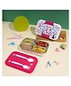 Nayasa Marco 3-Compartment Insulated Stainless Steel Lunch Box- Big, Leakproof, 700 ml, White