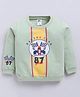 Nottie Planet Cotton Looper Knit Full Sleeves F1 Car Printed Light Winter Sweatshirt - Green