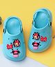 Yellow Bee Disney Mickey & Friends Featuring Minnie Mouse Applique Detailed Slingback Clogs - Blue