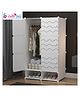 Butterthief Printed Collapsible Wardrobe & shoerack, 8 door Almirah for Kids & Toddlers - White