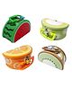 NEGOCIO Piggy Bank for Kids Money Saving Tin Coin Bank with Lock and Key Fruit Shaped Piggy Money Bank Coin Box Birthday Return Gift for Kids Boys and Girls - PACK OF 1 - COLOR MAY VARY