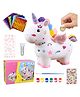 NEGOCIO DIY unicorn money box for kids pigments glitter piggy bank 3D fun reusable unicorn gift unicorn gift diy kit for Kids - PACK OF 1 - COLOR MAY VARY