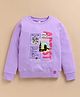 giniekids Cotton Blend Knit Full Sleeves Vincent Van Gogh Theme Printed Light Winter Sweatshirt - Lavender