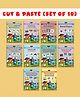 Cut & Paste Combo  Set of 10 (Series 2) | Creative Activity Books for Kids | Scissor Skills, Pasting, Early Learning Fun