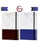 KARBD Marble Suede Notebook Single Line Corporate Diary - A5 Size, 160 Pages, Pack of 2, Colour may vary