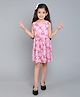 Funshine Rayon Woven Sleeveless Bow Applique Detailed Tie Dye Dress -  Rani