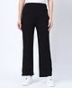 Zelena 95% Viscose 5% Lycra Woven Solid Maternity Pants - Black