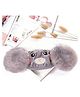 ARCADE TOYS Teddy Bear Warm Winter Face mask with Plush Ear Muffs for Kids(Pack of 1) - Grey