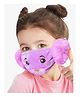 ARCADE TOYS Teddy Bear Warm Winter Face mask with Plush Ear Muffs for Kids(Pack of 1) - Purple