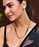 JEWELS NEST- Heavy Look Mangalsutra with Designer Pendant and Multi Bead Chains- Gold-62 g