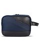 JUSTBAGS Travel Pouch | Multipurpose Toiletry & Gadget Organiser for Daily Essentials (Navy Blue) Travel Organiser Height 7 Inches.