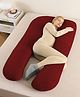 StarAndDaisy Pregnancy U Shape Pillow for Women,Baby Maternity Pillow for Sleeping for Mothers/Pregnancy Pillows for Back, Belly, Legs & Hip Support, Nursing & Maternity Pillow-Maroon