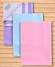 Babyhug Smart Dry Waterproof Bed Protector Sheet  Medium Size Pack of 3 - Sky Blue, Pink & Lilac| Soft & Breathable Top Layer| Leak Proof Bottom Layer| Hypoallergenic Mattress Protector for 0+ Months