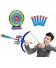 Sanjary Crossbow Bow and Arrow for Kids Archery Set with Soft Foam Bullets & Target Indoor Outdoor Toy for Kids color design may vary