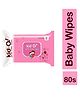 KIDO Gentle Baby Wipes 80s (Pink-FT)