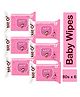 KIDO Gentle Baby Wipes 80s (Pink-FT) (Pack of 6)