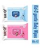 KidO Gentle Baby Wipes 80s (Blue-FT)+ KidO Gentle Baby Wipes 80s (Pink-FT) (Set of 2)