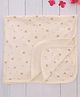 Simply Terry Knit Bath Towel with Teddy & Floral Print Cream - L 80 x B 80 cm