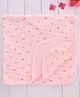 Simply Terry Knit Bath Towel with Car Print Baby Pink - L 80 x B 80 cm