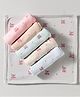 Simply Terry Knit Towels  with Text Print Pack of 6 L 25 x B 25 cm - Multicolor
