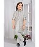 Lagorii Silk Woven Full Sleeves Solid Kurta & Pyjama With Floral Embroidered Sequins Embellished Jacket Set - Light Green