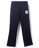 Honeyhap Premium Cotton Elastane Knit Bio Finish Full Length Leggings With Floral Patch - Black Beauty