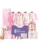 Little Surprise Box, 22pcs Penguin Newborn Baby Girl/ Boy Gift Box,all season wear Gift Hamper(0 - 12 months)-Pink