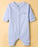 I Bears Interlock Knit Full Sleeves Sleep Suit With Little Sunshine Print - Light Blue