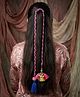 Funkrafts Braided Tassels Detailed Hair Tie - Pink & Blue