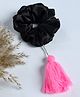 Funkrafts Tassel Embellished Scrunchie - Black