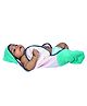 Mumma's Touch PureSoft Bamboo Newborn Wrap Towel - Pink & Green 