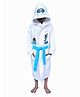 Mumma's Touch LuxeBamboo Swimmer Theme Kids Hooded Bath Robe - White  