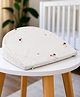 Babyhug Premium Memory Foam Pregnancy Wedge Pillow Mushroom Print - Beige| 100% Cotton Cover| Soft & Breathable| Belly & Back Support| Compact & Travel Friendly| Healthy Posture