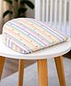 Babyhug Premium Memory Foam Pregnancy Wedge Pillow Stripes - Multicolour| 100% Cotton Cover| Soft & Breathable| Belly & Back Support| Compact & Travel Friendly| Healthy Posture