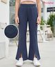 Honeyhap Premium Knit With Bio Finish Full Length Solid Jeggings - Medium Blue