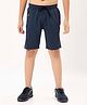 Technosport Knit Solid Shorts - Navy Blue
