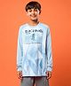 Technosport Knit Full Sleeves Skiing Theme Printed Tee - Blue