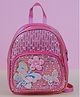 Dukiekooky Girls Pink Metallic Sequin with Butterfly Design Quilted Pattern Mini Backpack- 9 Inches