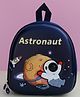 Dukiekooky Kids Navy Blue Mesh Back Panel Space Astronaut School Backpack- 10 Inches