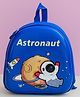 Dukiekooky Kids Blue Mesh Back Panel Space Astronaut School Backpack- 10 Inches